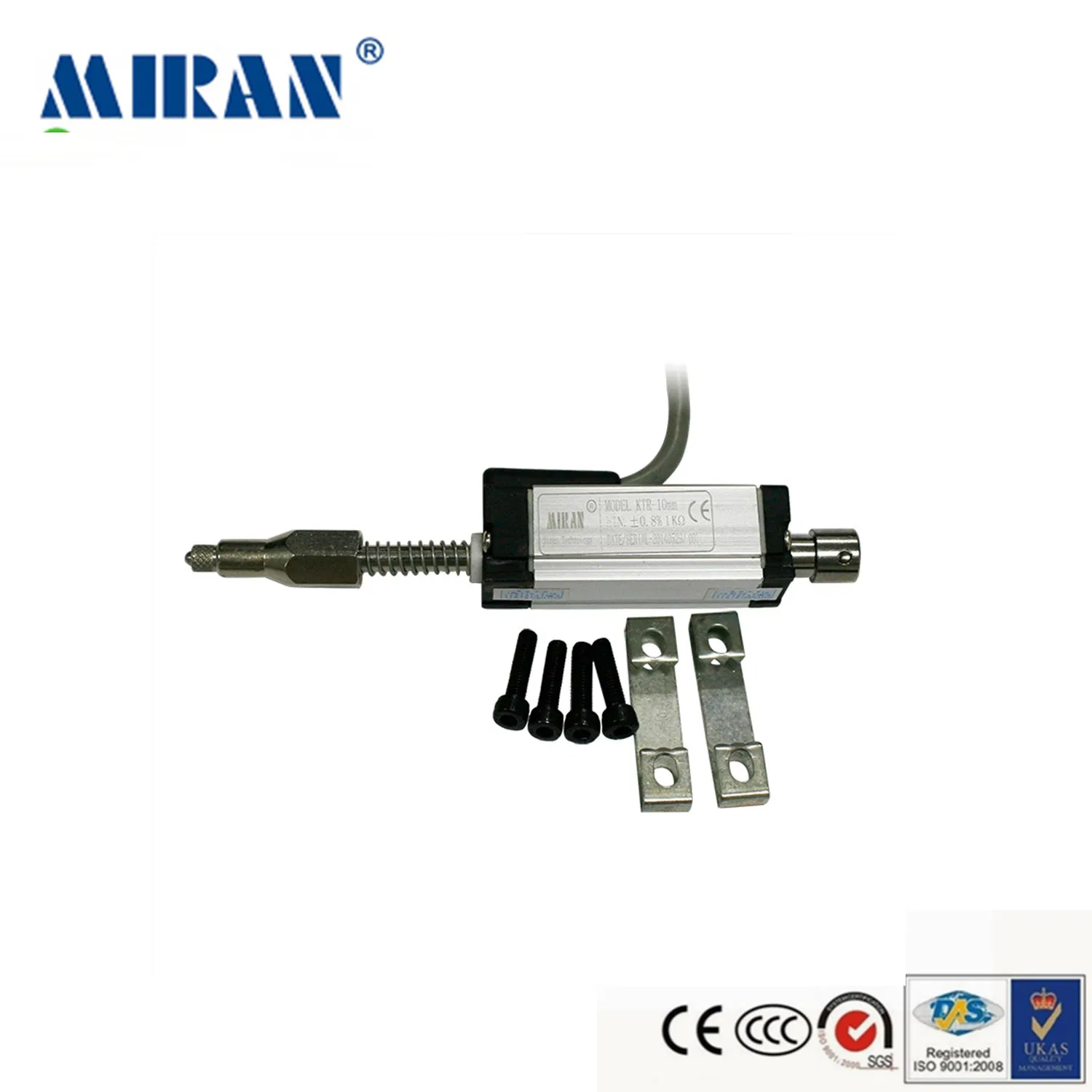 Capteur de potentiomètre de position linéaire à tête d'induction de 50 mm